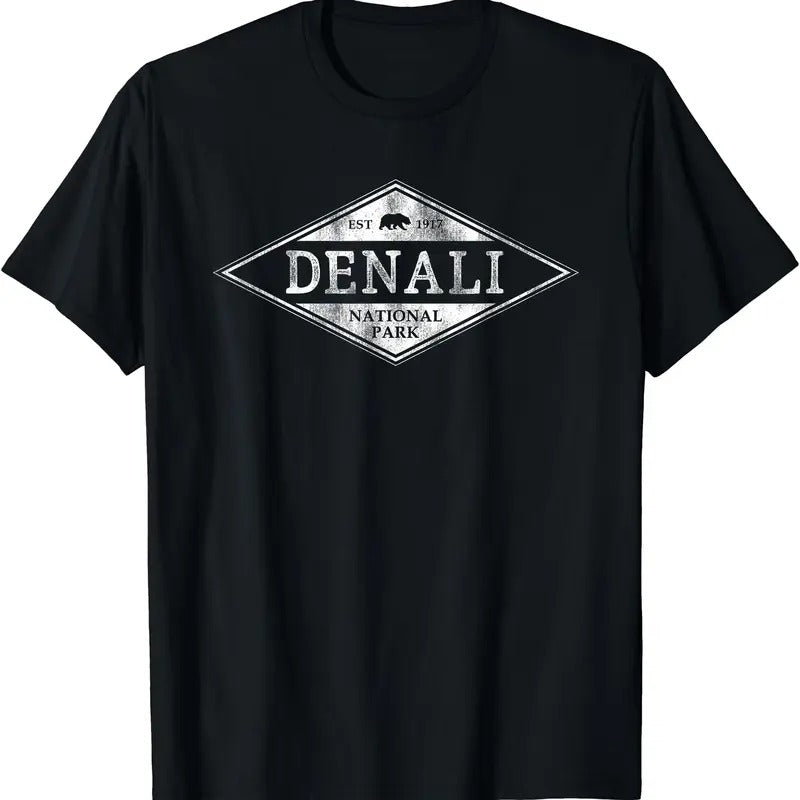 Vintage Denali National Park Shirt Alaska Mens Womens T-Shirt Hoodie, Sweatshirt | HypeCrazeTee.com