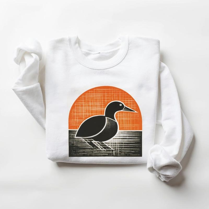 Vintage Duck Hunter Sweatshirt Hoodie T-shirt Mallard Hunting Season Gear Cotton Womenswear | HypeCrazeTee.com