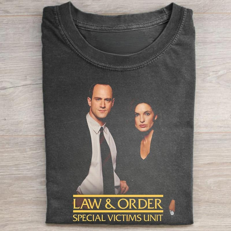 Vintage Elliot Stabler Olivia Benson Law & Order SVU Movie Shirt Iconic Movie Iconic TV Show Shirt Streetwear Top Womenswear T-Shirts, Hoodie, Sweatshirt
