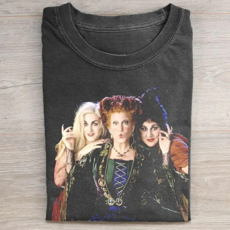 Vintage H0.CUS P0C.US Movie Graphic Tee, Funny Witches Shirt, Sanderson Sisters Graphic Tee, Fall Season, Halloween...