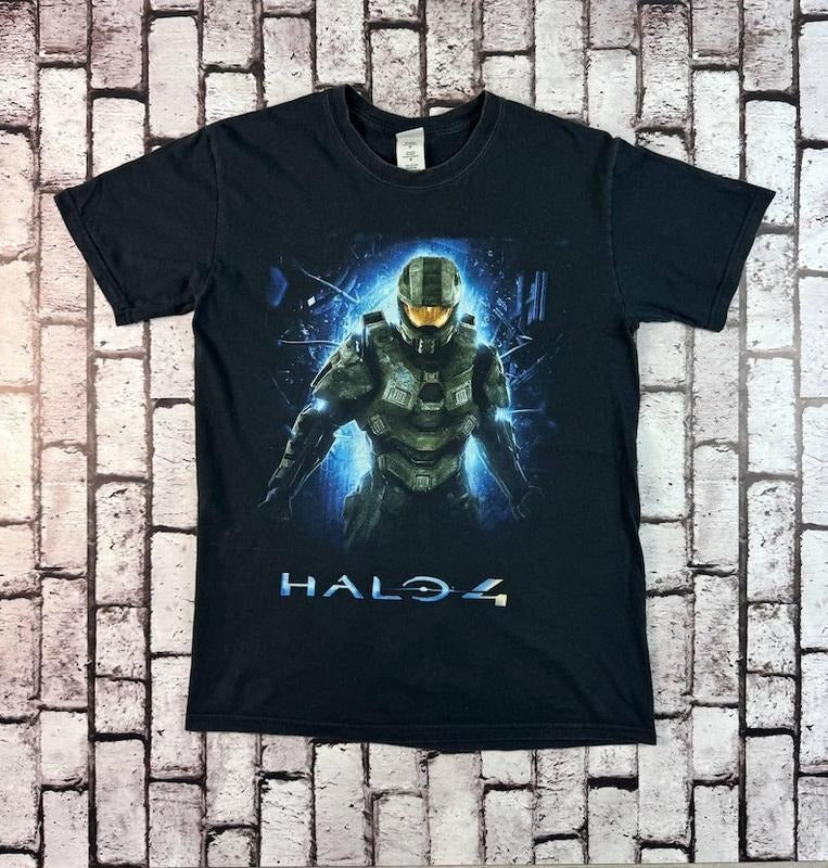 Vintage Halo 4 Video Game Graphic T Shirt Medium Rare Hoodie, Sweatshirt | HypeCrazeTee.com