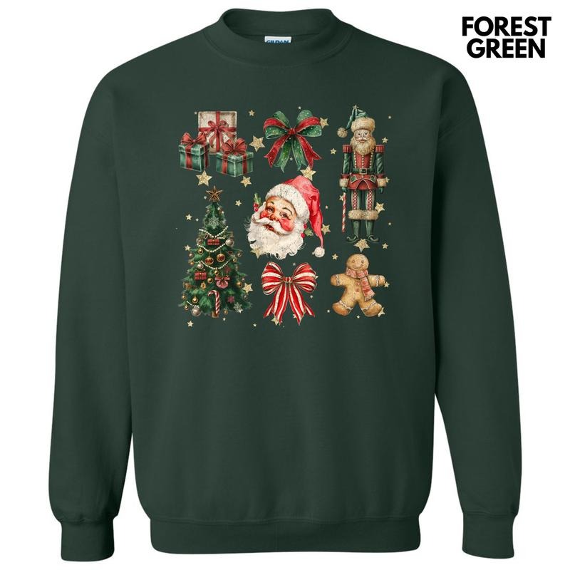 Vintage Holiday Collage Sweatshirt 'NLB' T-Shirts, Hoodie | HypeCrazeTee.com