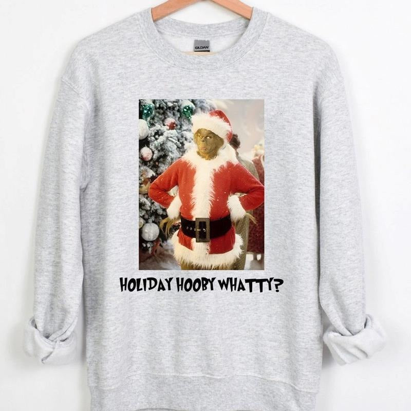 Vintage Holiday Hoobie Whatty Christmas Crewneck Sweatshirt, Hoodie, T-shirt, Cute Christmas Gifts | HypeCrazeTee.com