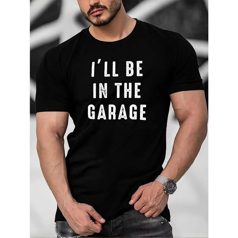 Vintage Humor Graphic Print T-Shirt - Casual Short Sleeve Tees for Men