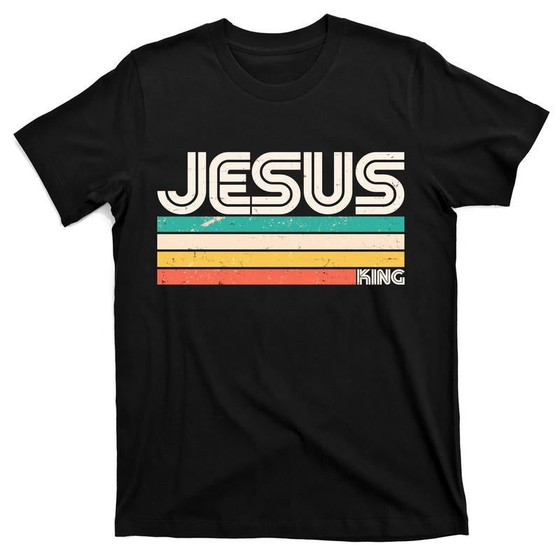 Vintage Jesus King T-Shirt Cotton Menswear Hoodie, Sweatshirt | HypeCrazeTee.com