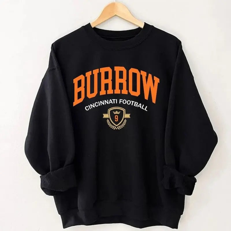 Vintage Joe Burrow Football Sweatshirt, Football Sweatshirt, Classic 90s Graphic Tee, Vintage Sweatshirt, Unisex...