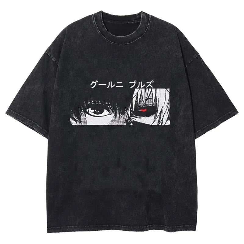 Vintage Kaneki Shirt, Kaneki Merch, Anime Shirt Menswear Top Underwear Streetwear Tshirt Tropical T-Shirt Shortsleeve...