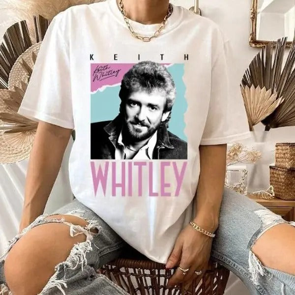 Vintage Keith Whitley Country Music 80s Retro Style T-Shirt Basic Graphic Hoodie, Sweatshirt | HypeCrazeTee.com