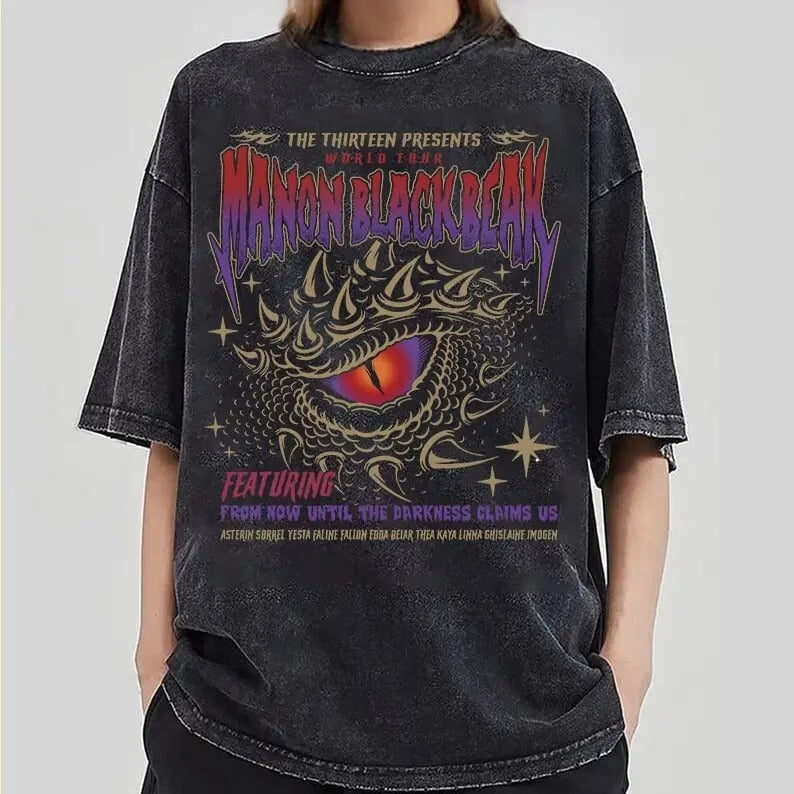 Vintage Manon Blackbeak Throne of Glass T-Shirt, Sarah J Maas, Rowan Whitethorn shirt, ACOTAR Crescent City, Book Lovers...