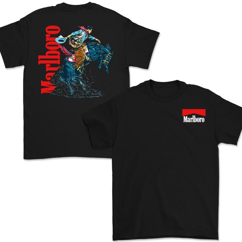 Vintage Marlboro Cowboy Wild West Shirt Marlboro For Menswear Hoodie, Sweatshirt | HypeCrazeTee.com