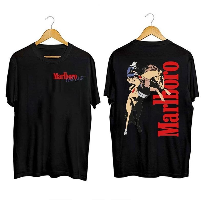 Vintage Marlboro Cowboy Wild West Shirt, Country Music Shirt, Cowboy Killer Shirt, Boho Shirt, Cowboy Rodeo Tshirt,...
