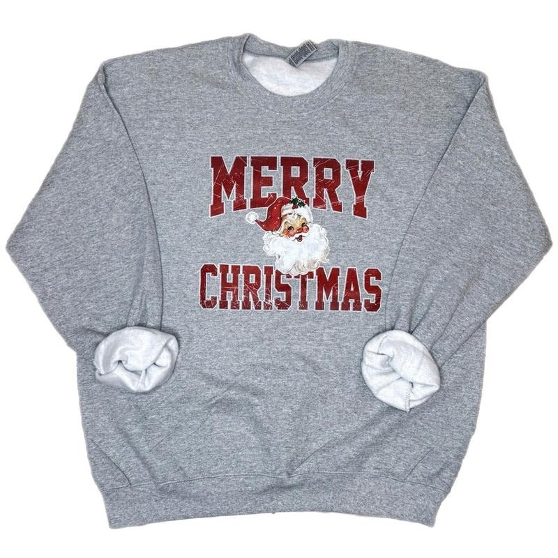 Vintage Merry Christmas Crewneck Sweatshirt T-Shirts, Hoodie | HypeCrazeTee.com