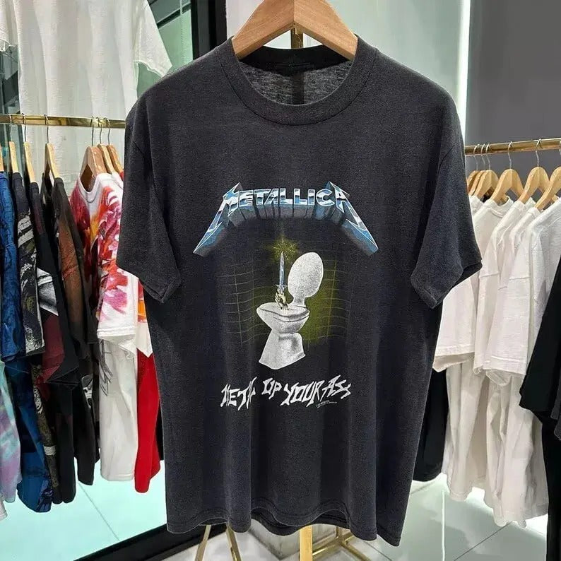 Vintage Metalica 1987 Metal Up Your Ass T-Shirt, Metalica Shirt, Metalica Fan , Gift for Him, Gift For Her, Vintage Y2K,...