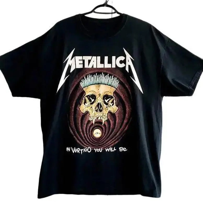 Vintage Metallica TShirt, 2019 In Vertigo You Will Be Tee Shirt Unisex Shirt Top Menswear Top Shortsleeve Round Neck...