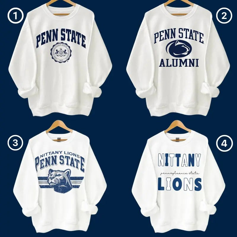 Vintage NCAA Sport Team Penn State Nittany Lions With T-Shirt, Penn State Nittany Lions Vintage Football Team NCAA Shirt,...