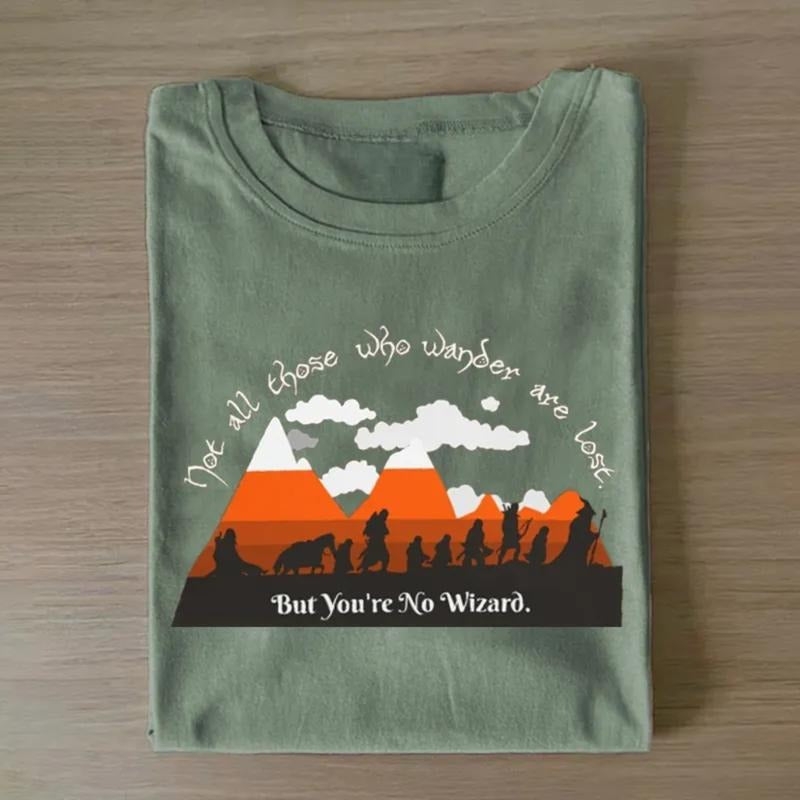 Vintage Not All Those Who Wander Are Lost, T-Shirt - LOTR Quotes - The Lord of the Rings Movie Shirt
