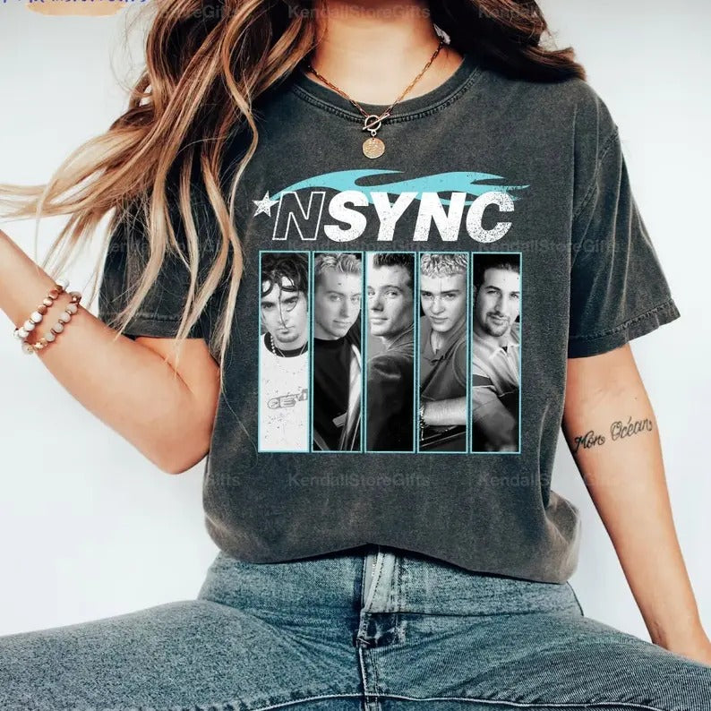 Vintage Nsync Shirt, Nsync Comfort Colors Shirt, 90s Boy Band Sweatshirt, Nsync Eras Shirt, Nsync tshirt, Boy Band Shirt,...