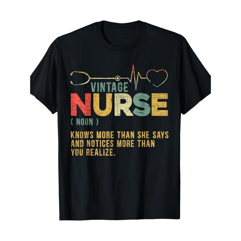 Vintage Nurse Definition Hospital Medical Registered Nursing T-Shirt 100%Cotton Made in USA Hoodie, Sweatshirt