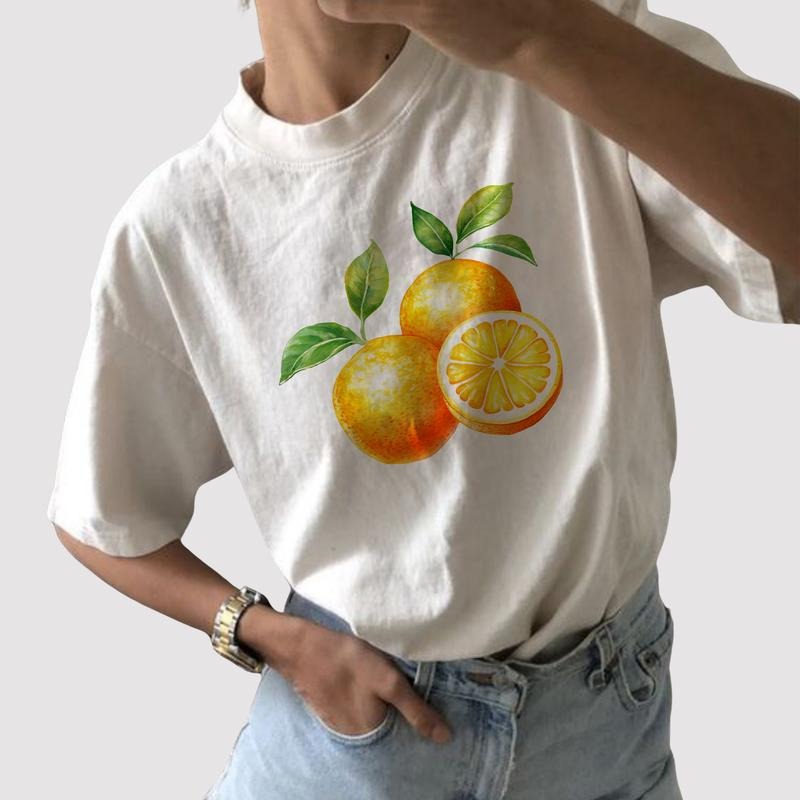 Vintage Orange Shirt Orange Shirt Fruit Vintage Fruits Orange Funny Fruits Lover Comfort Colors Shirt Girl Tops Womenswear Cotton Fabric Relaxed Fit Chic T-Shirts, Hoodie, Sweatshirt