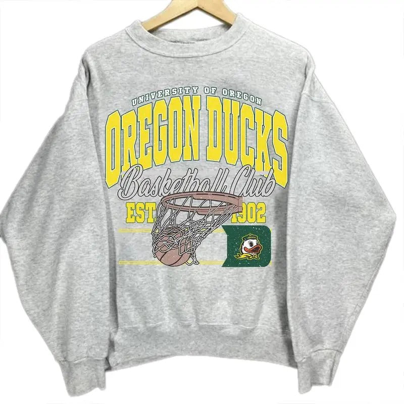 Vintage Oregon Basketball Sweatshirt College Basketball Sweatshirt T-Shirts, Hoodie | HypeCrazeTee.com
