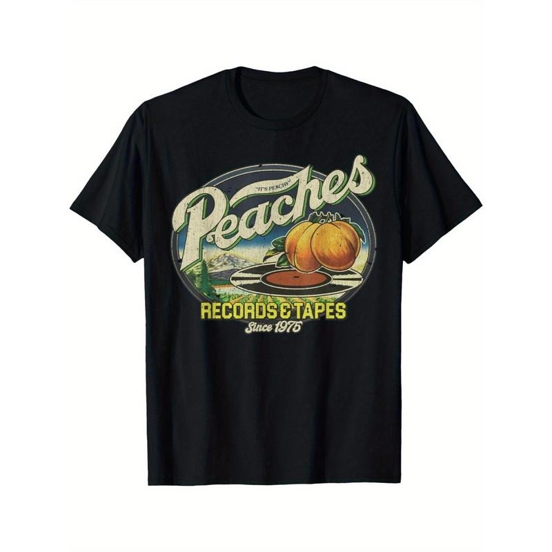 Vintage Peach Records and Tapes 1975 T-Shirt Made in USA Hoodie, Sweatshirt | HypeCrazeTee.com