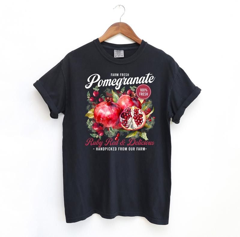 Vintage Pomegranate Comfort Colors Vintage Fruit Funny Fruit Lover Shirt Fit Top T-Shirts, Hoodie, Sweatshirt