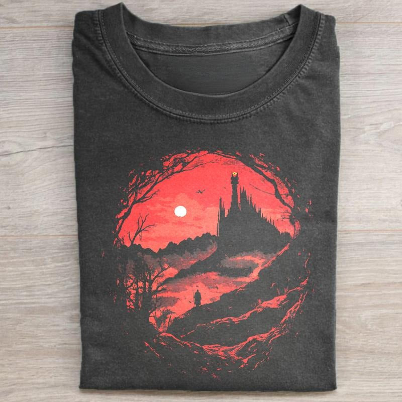 Vintage Road to Mordor Graphic Tee - The Lord of The Rings Movie Shirt - The Land of Sauron Shirt - LOTR Shirt - Fantasy...