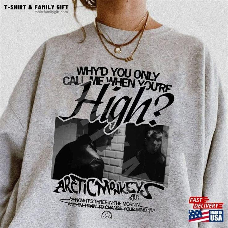 Vintage Rock Band Tour 2023 Am Shirt Rap Tee Artic Monkeys Sweatshirt Hoodie | HypeCrazeTee.com