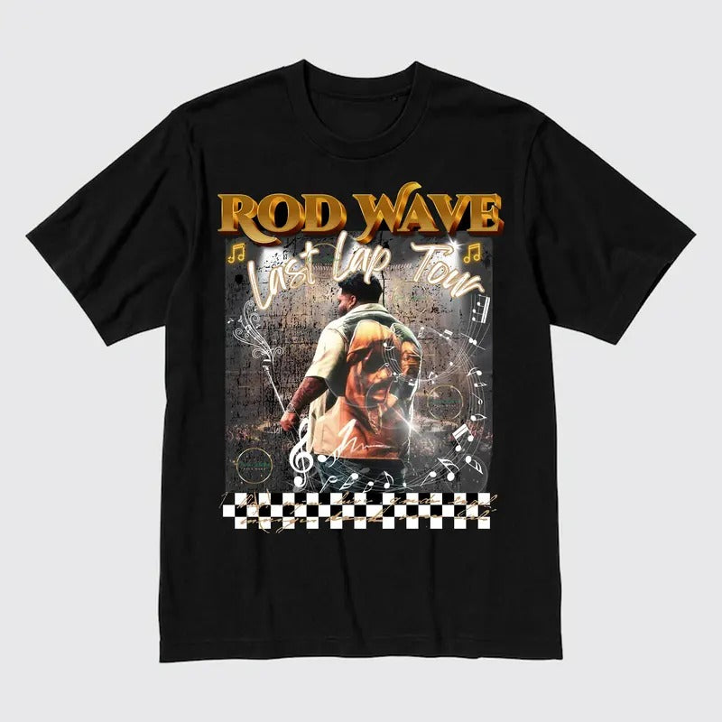 Vintage Rod Wave Last Lap Concert T-Shirt Unisex Crew Neck Tee Hoodie, Sweatshirt | HypeCrazeTee.com