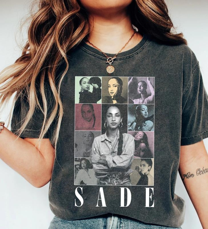 Vintage Sade Shirt,  Sade Concert Tshirt, Sade Adu Shirt, Sade Pop Music Fans Shirt, Vintage Sade Diamond, Unisex...