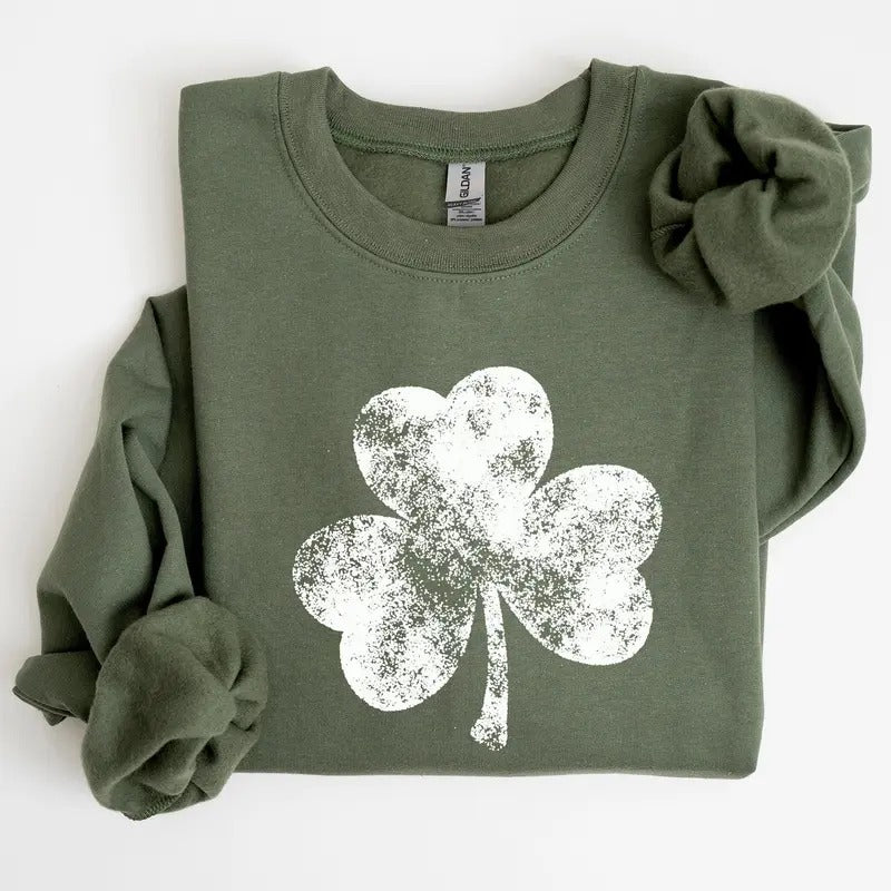 Vintage Shamrock, St Patrick's Day Sweatshirt T-Shirts, Hoodie | HypeCrazeTee.com