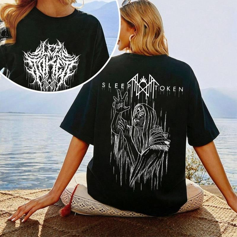 Vintage Sleep Token Deathcore 2025  TShirt, Reaper Angel TShirt, Sleep Token Tour Merch, Gifts For Fan Men Women Casual...
