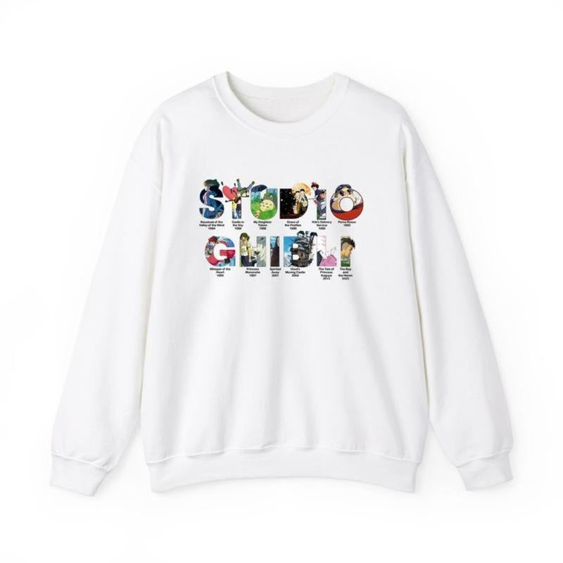 Vintage Studio Ghibli Women's Comfortable Sweatshirt Hoodie in Comfort Colors Tops for Women - Womenswear T-Shirts