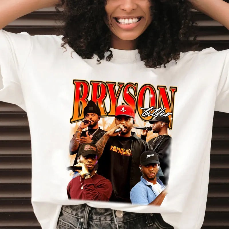 Vintage Style Bryson Tiller T Shirt, Bryson Tiller Shirt Sweatshirt Hoodie, Retro 90s Sweater, Gift For Woman Man Unisex...