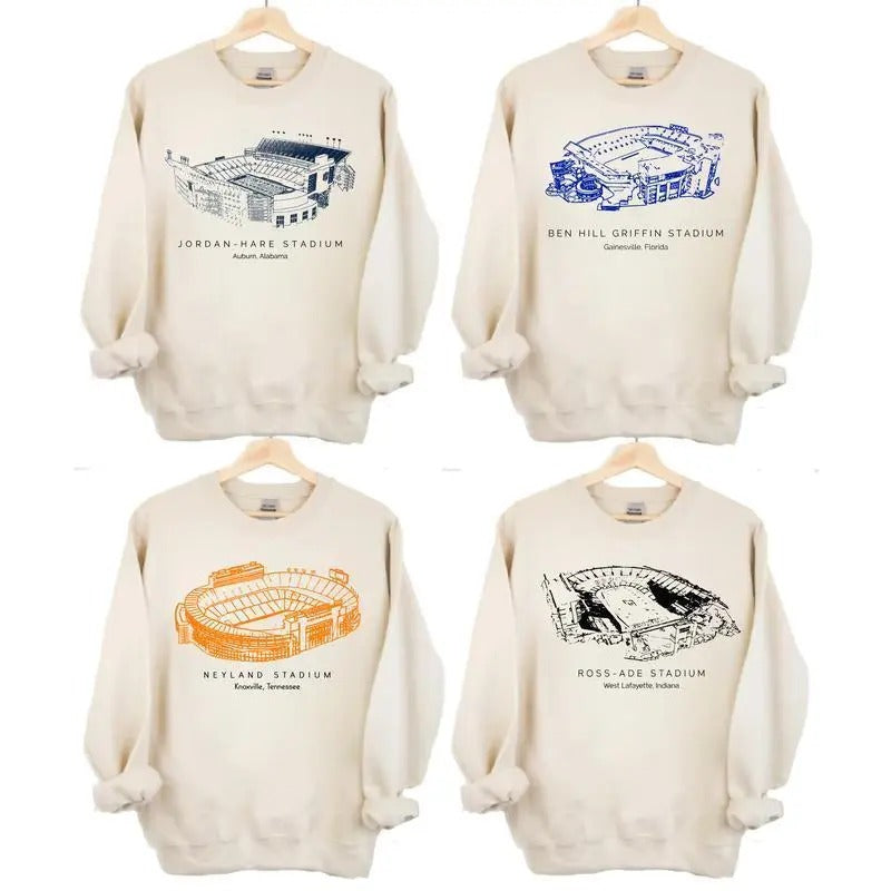 Vintage Sweatshirt All Teams NCAA, Gifts For Fan Sport, Sand Color, Graphic Shirt  For Women and Man, S-3XL Hoodie