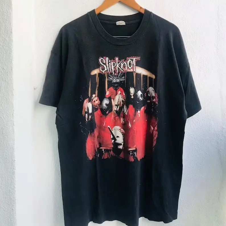 Vintage The Slipknot Band T-shirt, Slipknot 90s Records Rock T-shirt for men, Vintage 90s Rock Band shirt, Vintage 90s...