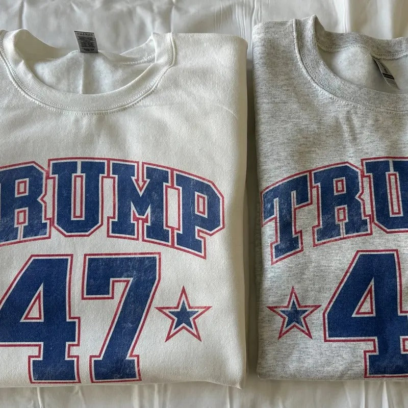 Vintage Trump 47 Sweatshirt Comfy Trump Sweatshirt T-Shirts, Hoodie | HypeCrazeTee.com