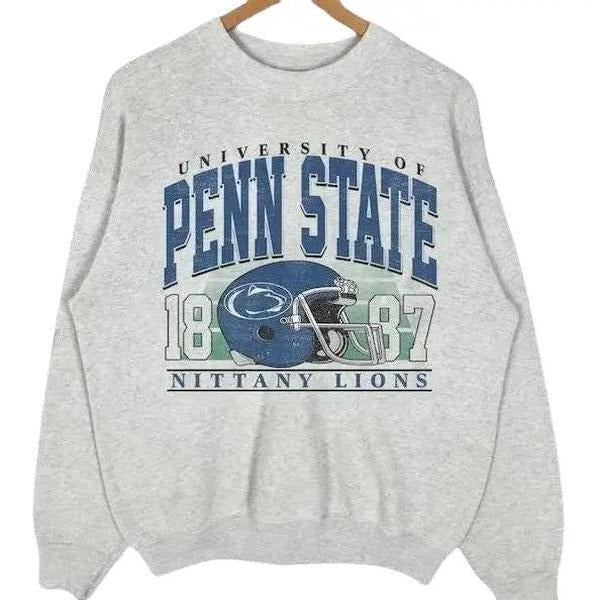Vintage University of Penn State Crewneck Sweatshirt, Football Penn State Shirt Hoodie | HypeCrazeTee.com