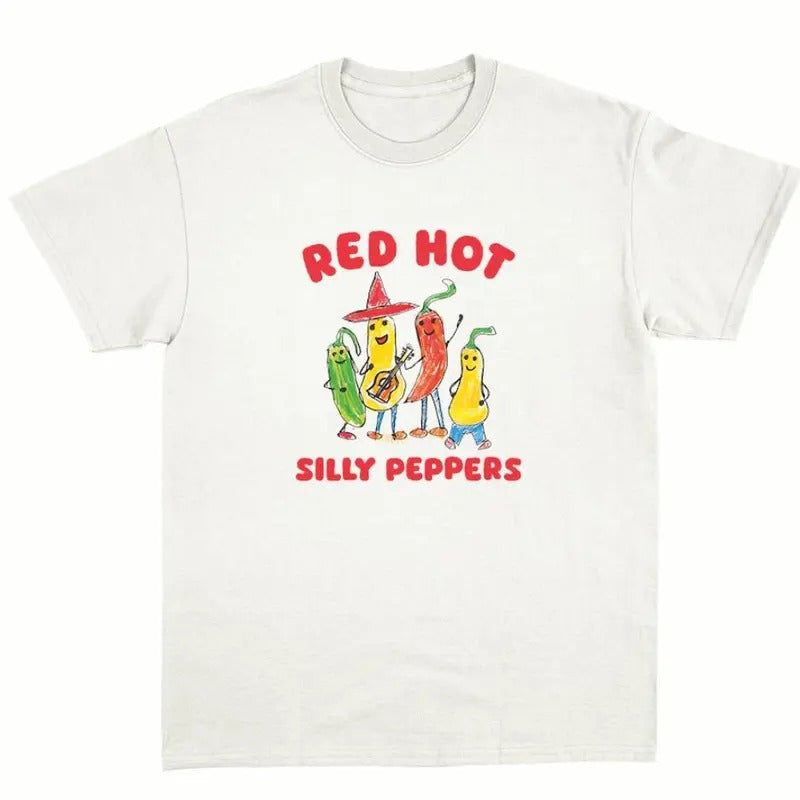Vintage silly peppers tee- unisex t shirt -graphic tee Menswear Top Tshirt Streetwear Hoodie, Sweatshirt | HypeCrazeTee.com