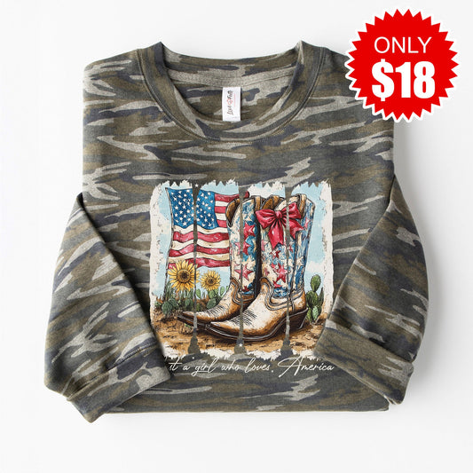 Boots Sweatshirt - Vintage Camo - 18