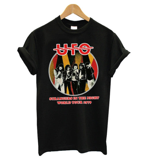 Vintage 1979 Ufo World Tour Rock Concert Men's T-Shirt Tee
