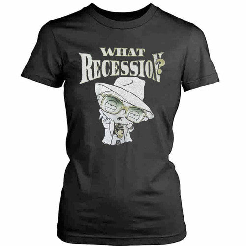 Vintage 2000s Stewie Family Guy What Recession Womens T-Shirt Tee