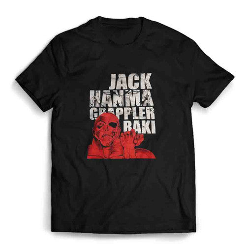 Vintage Anime Jack Hanma Red Baki Hanma Baki The Grrappler Mens T-Shirt Tee