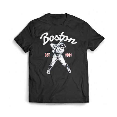Vintage Boston Baseball Est 1901 Mens T-Shirt Tee