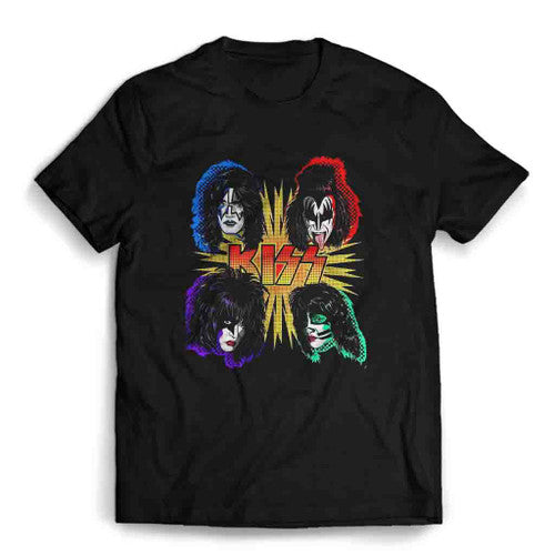 Vintage Graphic Kiss Band Rock Mens T-Shirt Tee