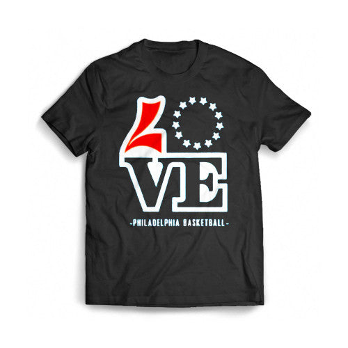 Vintage Philadelphia Basketball Love Mens T-Shirt Tee