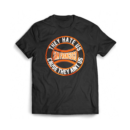 Vintage San Francisco Baseball The Hate Us Mens T-Shirt Tee