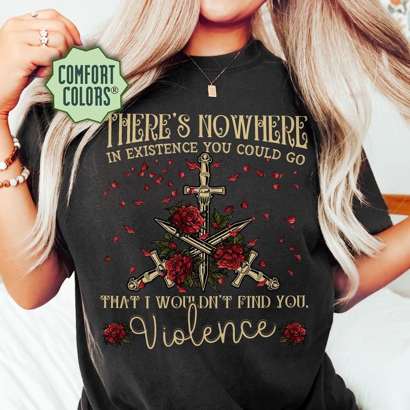 Violence Basgiath T-Shirt, Fourth Wing Shirt, Basgiath War College Merch, Rebecca Yoros, Dragon Rider Shirt,Gift For...