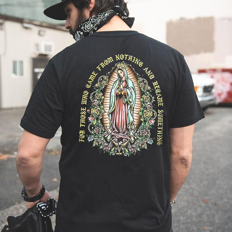 Virgin Mary Printed Casual Naughty Clothes Cotton Menswear T-Shirts, Hoodie, Sweatshirt