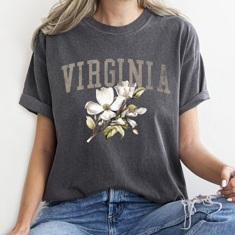 Virginia State Flower Comfort Colors Tshirt Hoodie, Sweatshirt | HypeCrazeTee.com